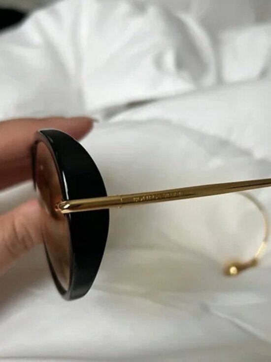 Bottega Veneta Unique Gold-Detail Aviator Sunglasses - Picture 5 of 5